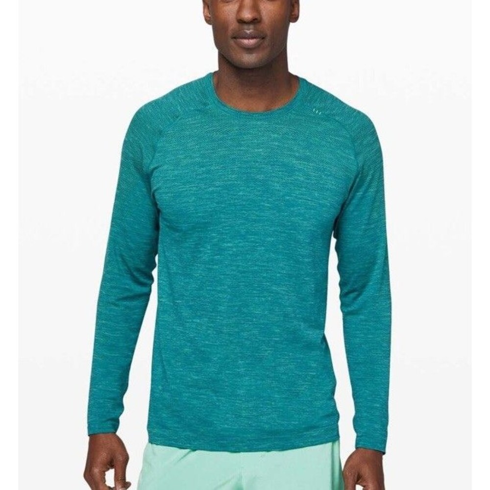 Lululemon Size XS Metal Vent Tech Long Sleeve Shirt Teal Green